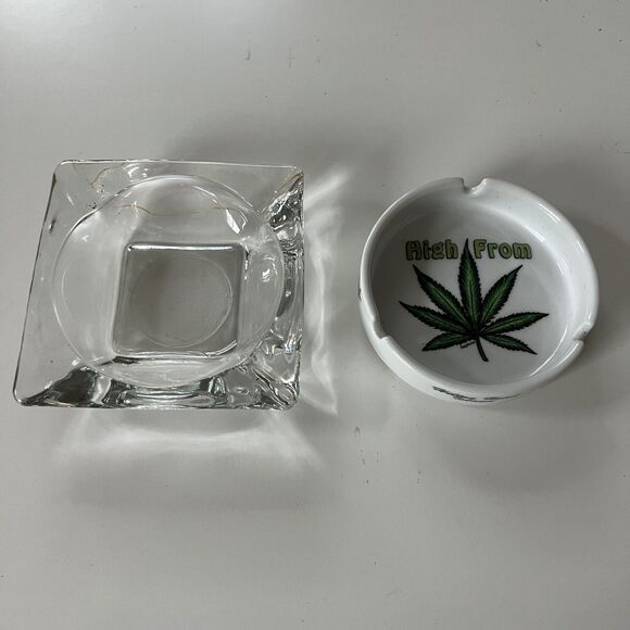 2 Ashtrays for Cigarette Cigars and Other One is a Hilton Head Island Souvenir - Picture 1 of 8